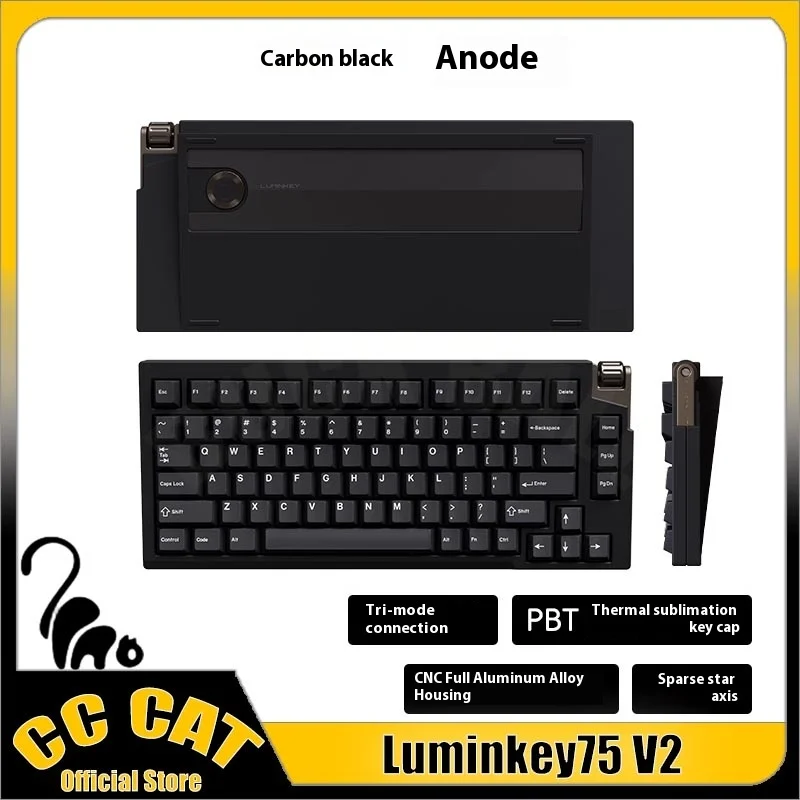 

Luminkey75 V2 Mechanical Keyboards 3mode Wireless Keyboards Aluminium Alloy LK75 Gaming Keyboard Custom Esport For FPS Valorant