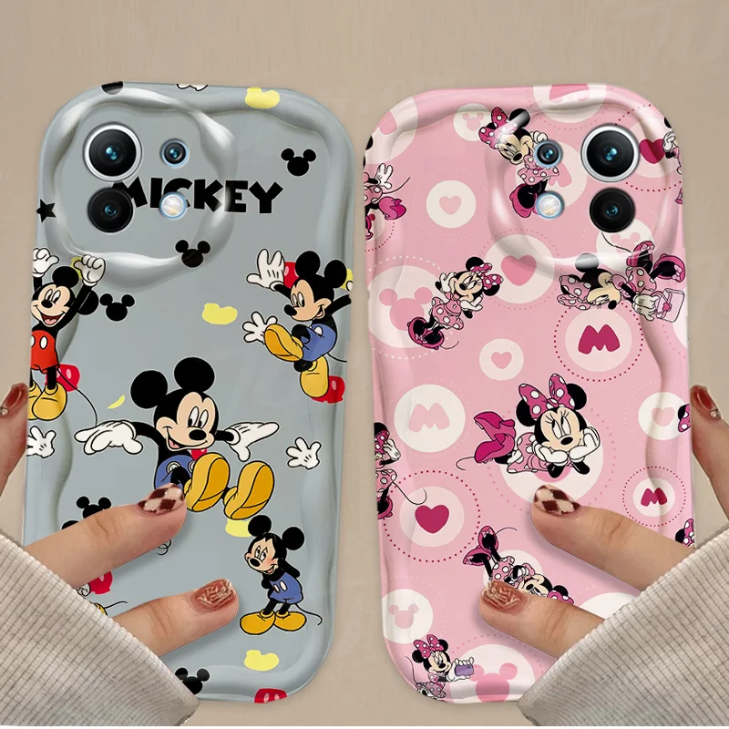 Mickey Minnie Mouse Phone Case For Xiaomi 13T 12T 14 13 12 11 Lite 5G NE 10T POCO X5 X6 Pro X3 NFC X4 GT F3 F4 F5 F6 M6 M5S C65