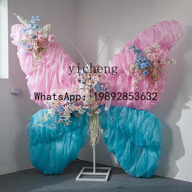 XX Giant 3D Butterfly Landscaping Floral Art Mall Display Decoration Large Ornament Window Decoration Scene Arrangement