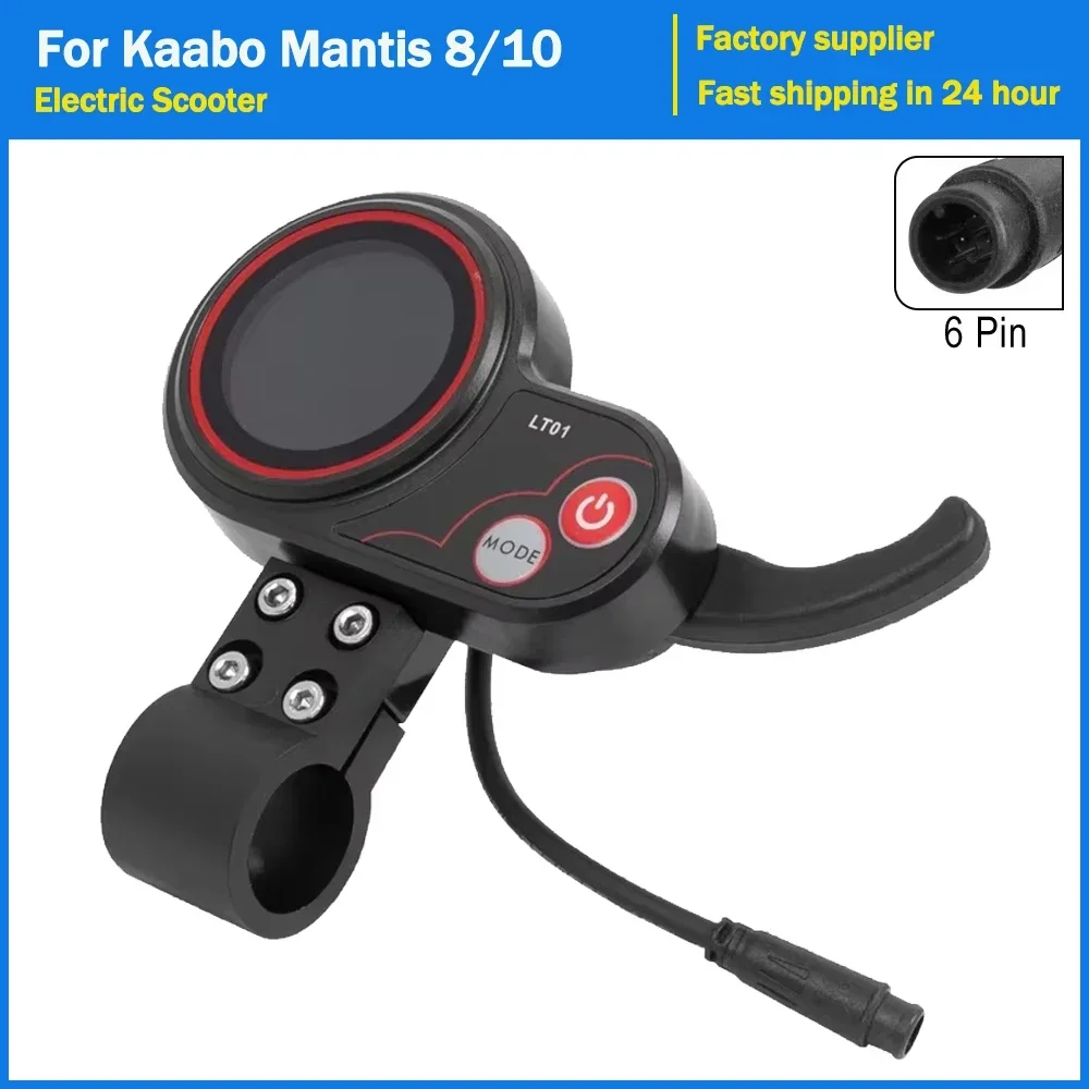 6PIN LT01 عرض الإبهام خنق 36 فولت-60 فولت شاشة الكريستال السائل ل كابو السرعوف 8/10 وولف واريوركس/ولف واريور 11 أجزاء سكوتر كهربائي #1