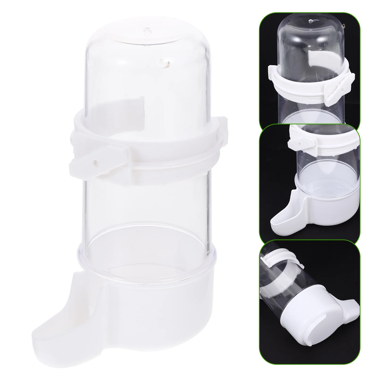 

Parrot Water Dispenser Large Capacity Bird Drinking Tool For Cage Durable Plastic Feeder Suitable Pigeons Thrushes Cockatiel