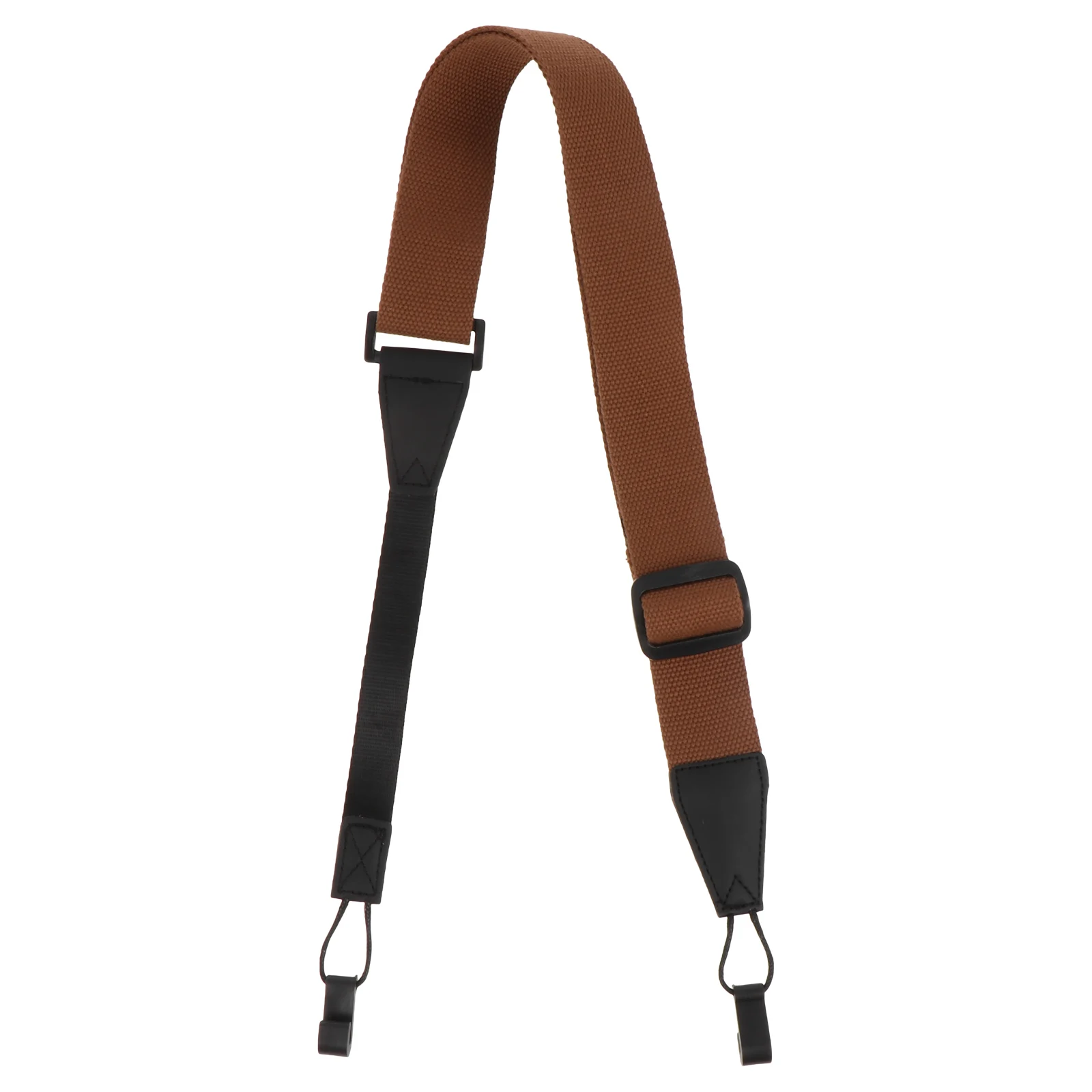 

1pc Ukulele Strap Adjustable Durable Simple Practical Guitar Cable No Drill Coffee Color Instruments Accessories String Parts