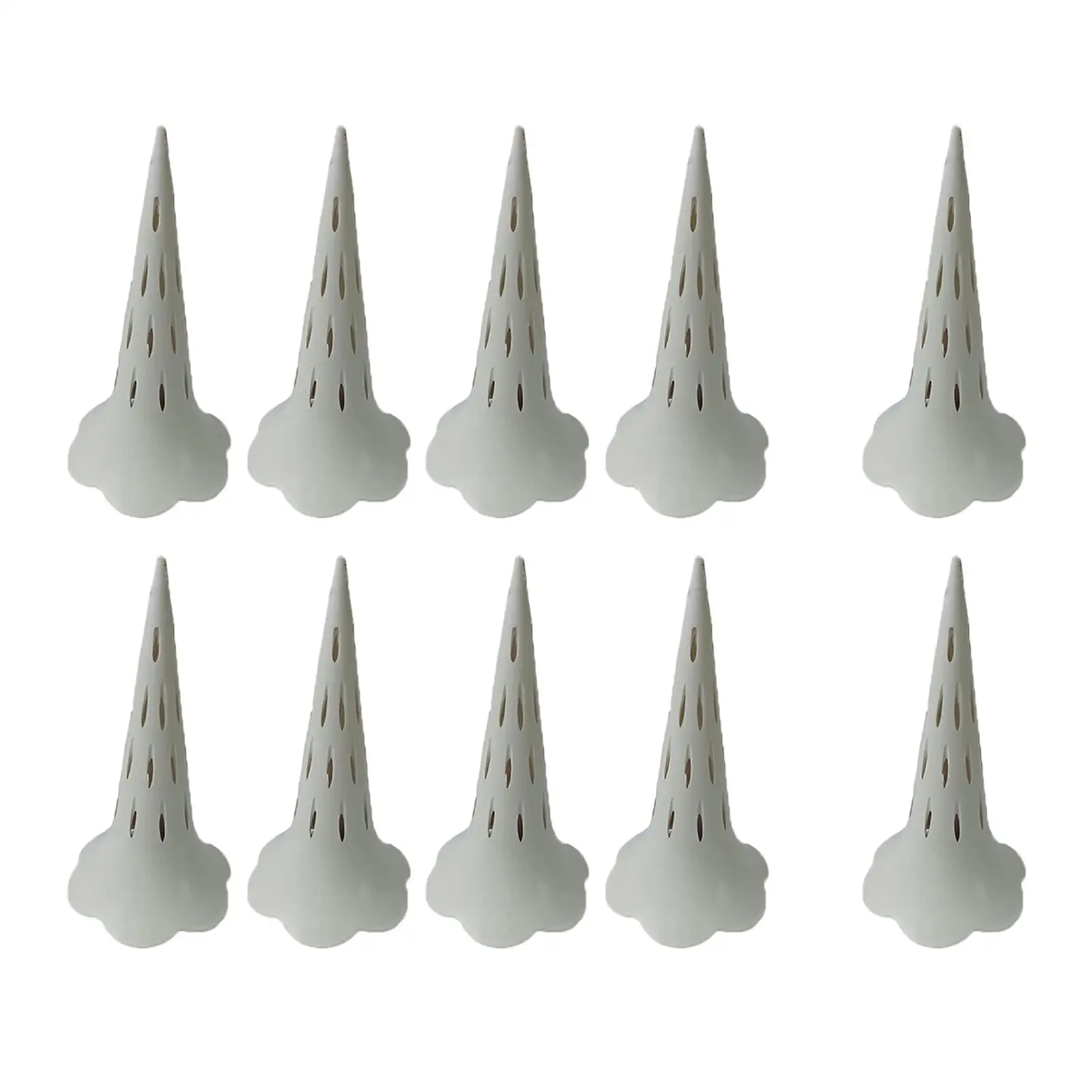 10x Plant Aeration Tube Pot Ventilation Pipe Ventilated Prevent Overwatering for Pots High Performance White Repair Accessory