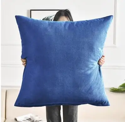 50/60/70/80cm Solid color super large cushion cover pillowcase for backrest home decor