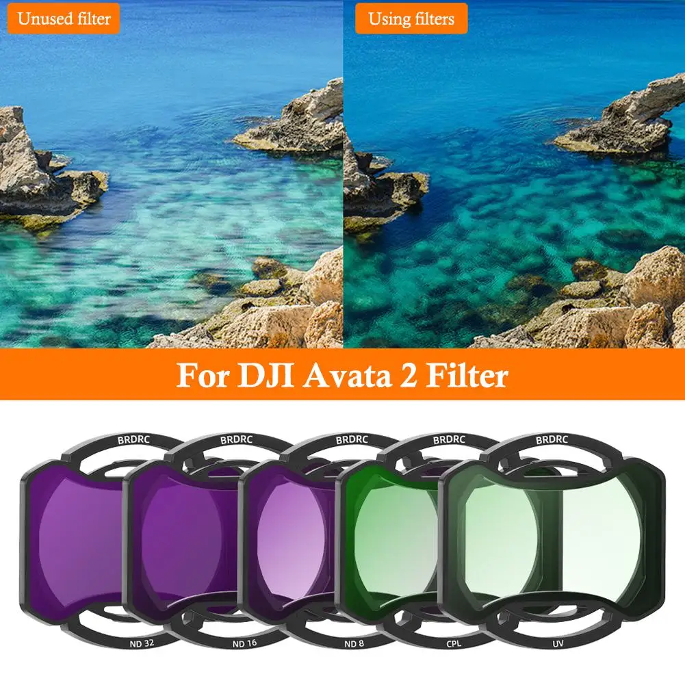 Filter Series For DJI Avata 2 UV Protective Mirror ND Dimming CPL Polarizing Mirror Multi-layer Nano-coating Filter Accesso Z8T0