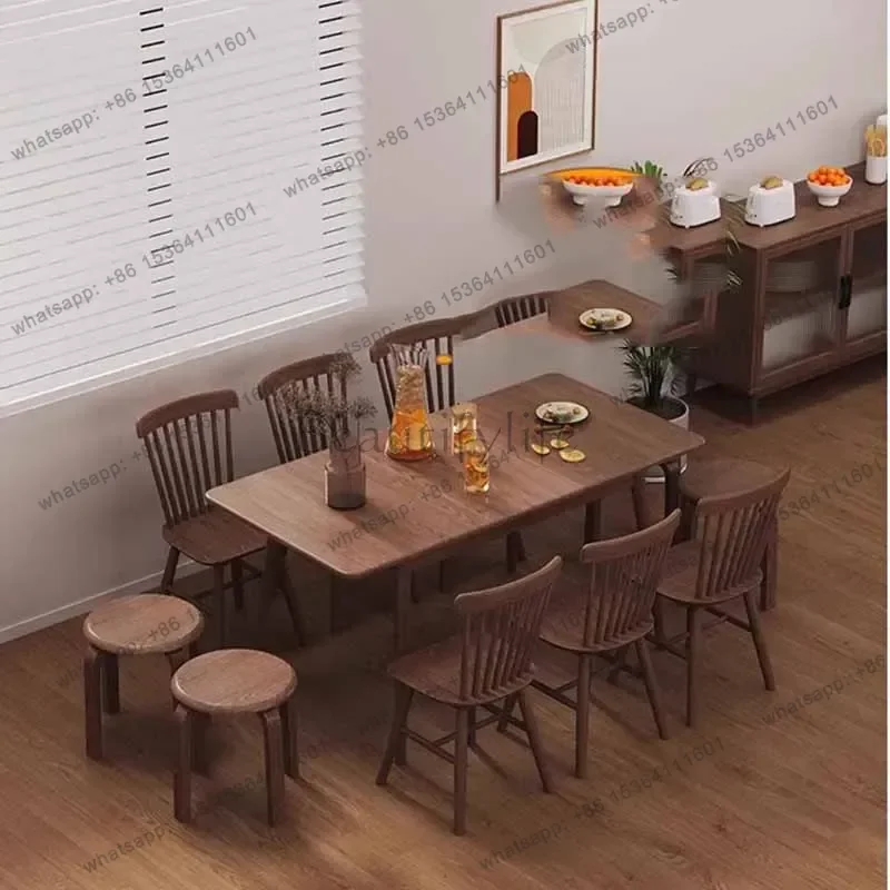 Factory Direct Waterproof Unique Dining Table Light Luxury High Space Saving Wood Tables