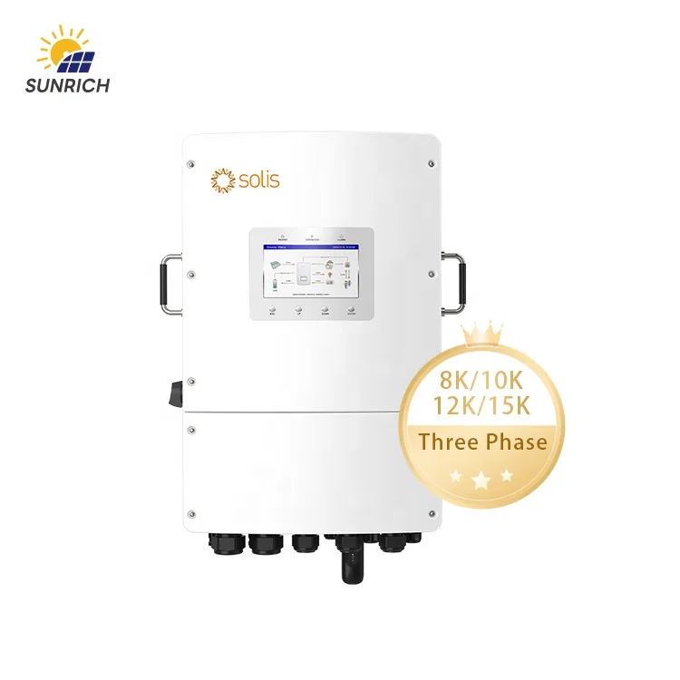 Hot Sale Solis S6-EH3P12K02-NV-YD-L Hybrid Inverter Three Phase 12KW 10WK 15KW Energy Storage Inverter Li-ion/Lead-acid Battery