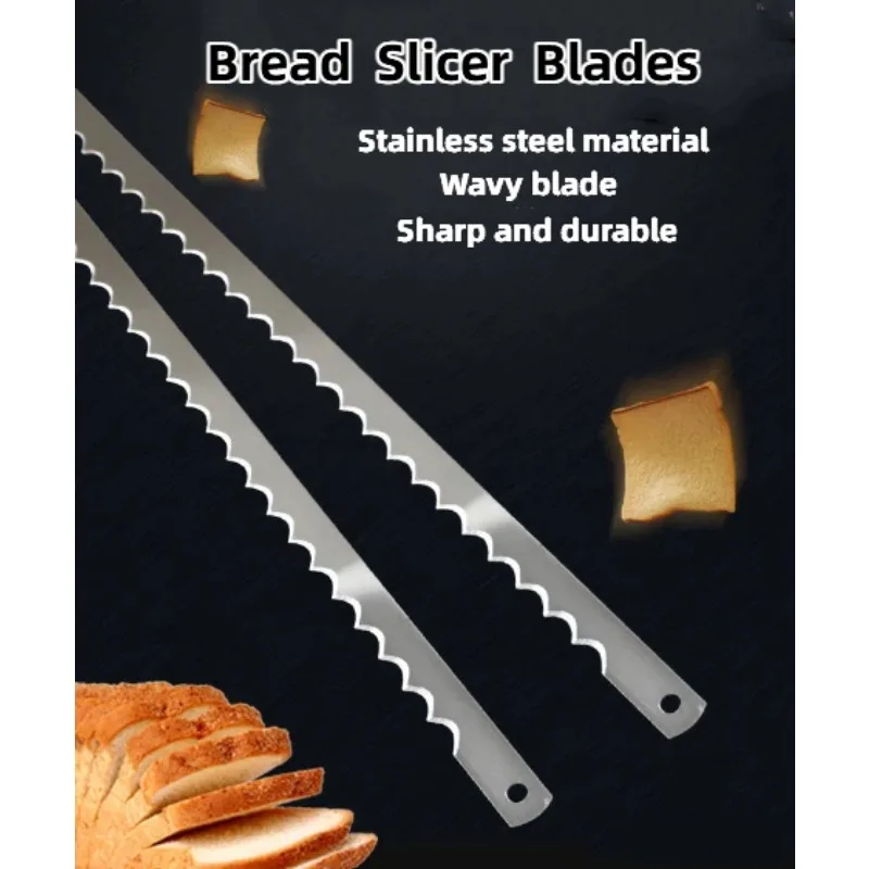 10 PCS Bread Slicer Machine Blades Knife  Stainless Steel Replacement Parts for Breadmaker Toast Slicer Cake Cutting Tools