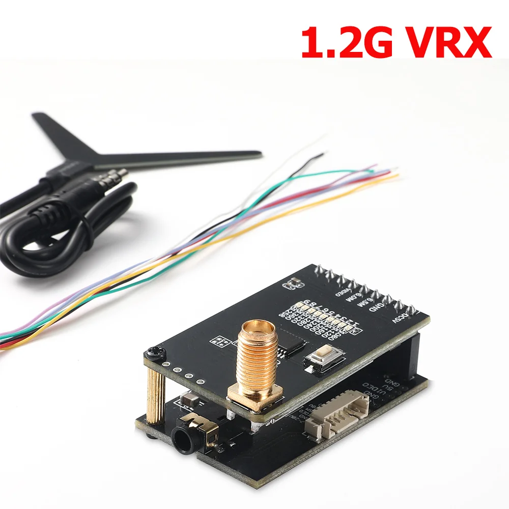 1.2GHz 1W/1.6W/2W VTX Switchable Video Transmitter Module 1.2G VRX 8CH with Cable For Long Rang Racer Drone Multirotor DIY Parts