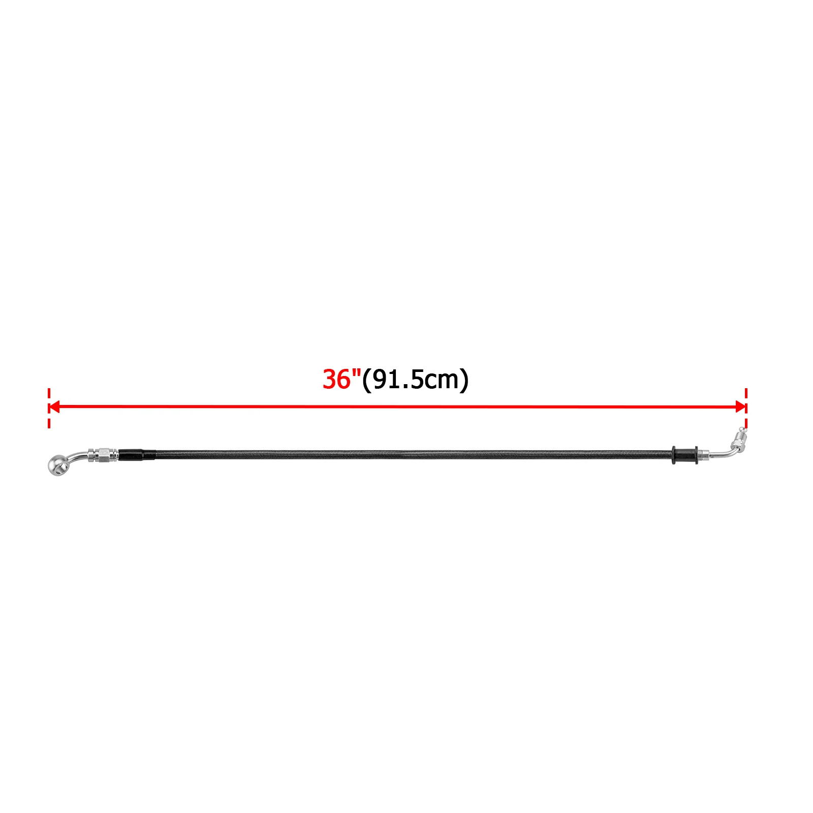 For Softail FLHC FXLR FXBB FXBBS FLHC FLHCS FXST FXBR/S Extended Length Stainless Steel ABS Upper Hydraulic Front Brake Line Kit