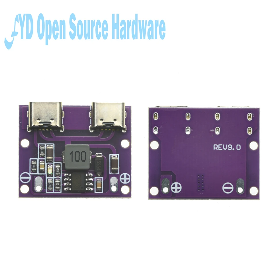 Dual TYPE-C USB Output DC6V-36V to 5V 3A DC-DC Dual TYPE-C Interface Step-Down Module Charging Module 9V/12V/24V/36V