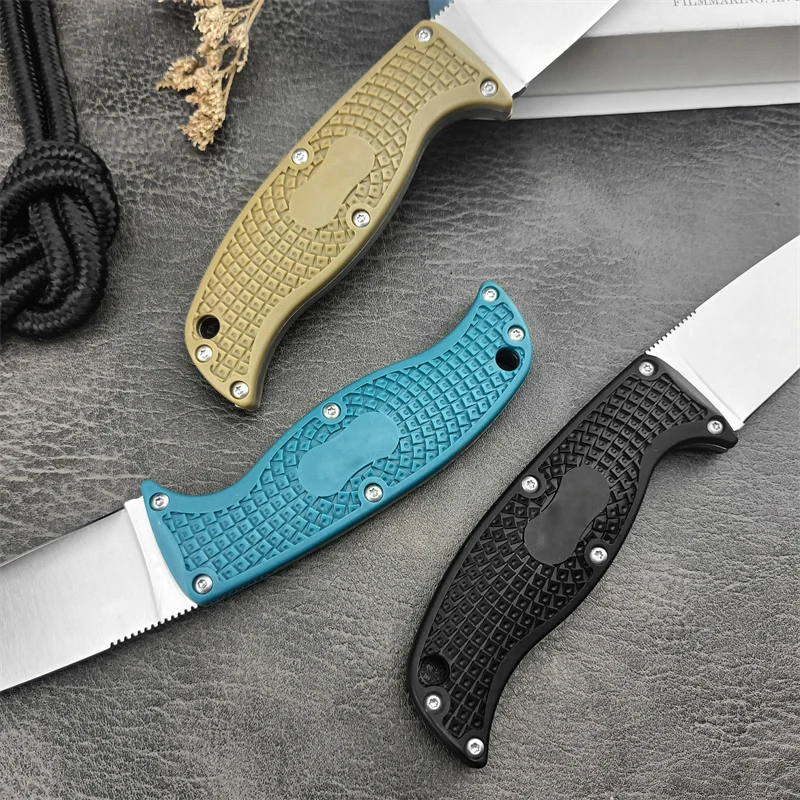 C39 multi-color fixed knife, vegetable cutting and fishing kitchen, tactical hunting nylon fiber handle straight knife