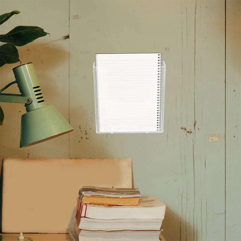 Aan de muur gemonteerd displayrek Doorzichtige standaard Tijdschriftenhouder Mail Organizer Bestand voor opslag