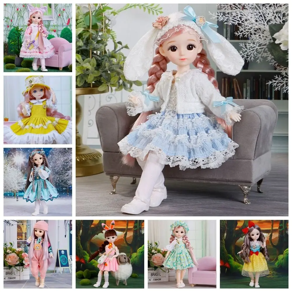 Play House Toys with Clothes BJD Doll Dress Up 1/6 BJD Removable Joints Doll 30cm Removable Joints Children Toys