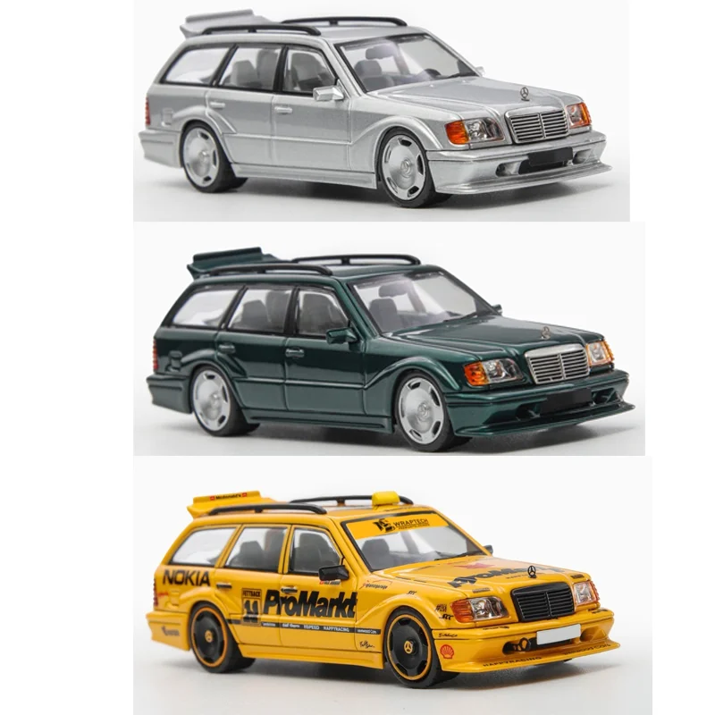 

Mortal 1:64 Mercedes-Benz S124 T MODE II EVO2 Van Touring Alloy Taxi Model Collection Decoration Item Gift
