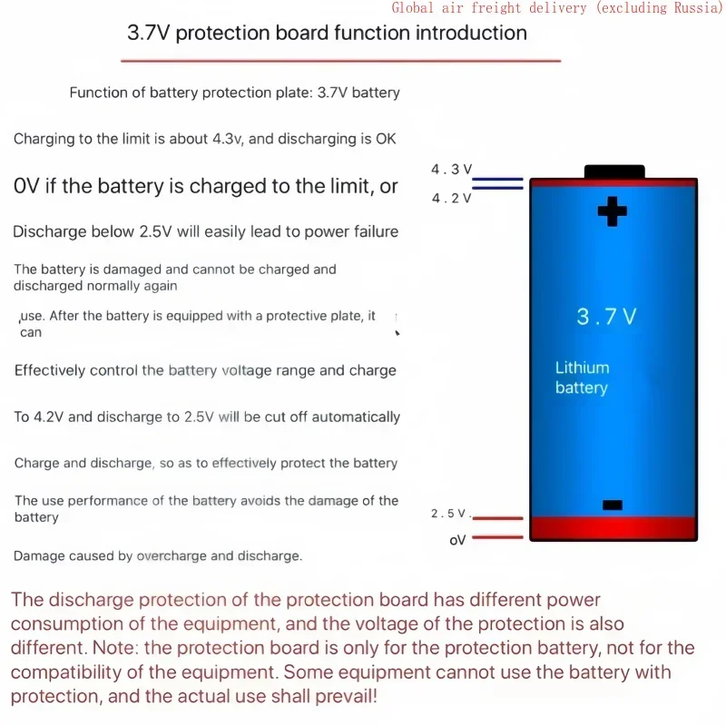 3.7V 3.8Ah (PH2.0 plug) 18650 lithium-ion battery suitable for remote control of toy car fans, booster pumps, water dispensers