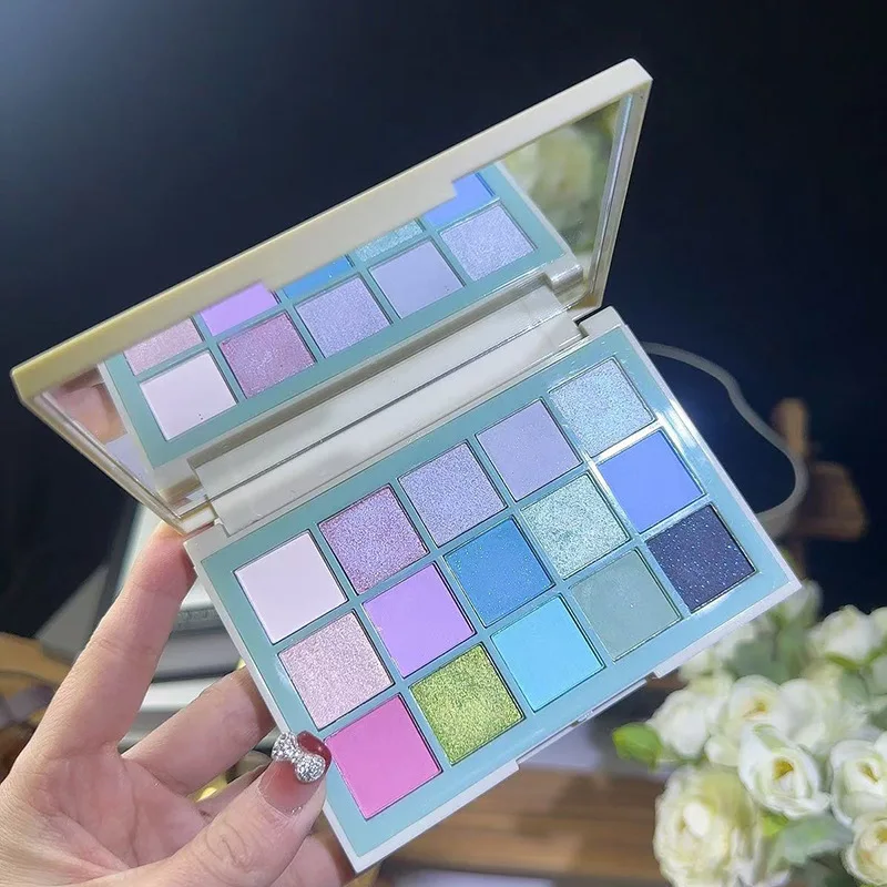 15-kleuren oogschaduwpalet Chameleon Matte Pearl Purple Tender Girl Christmas Color Play Makeup Macaron