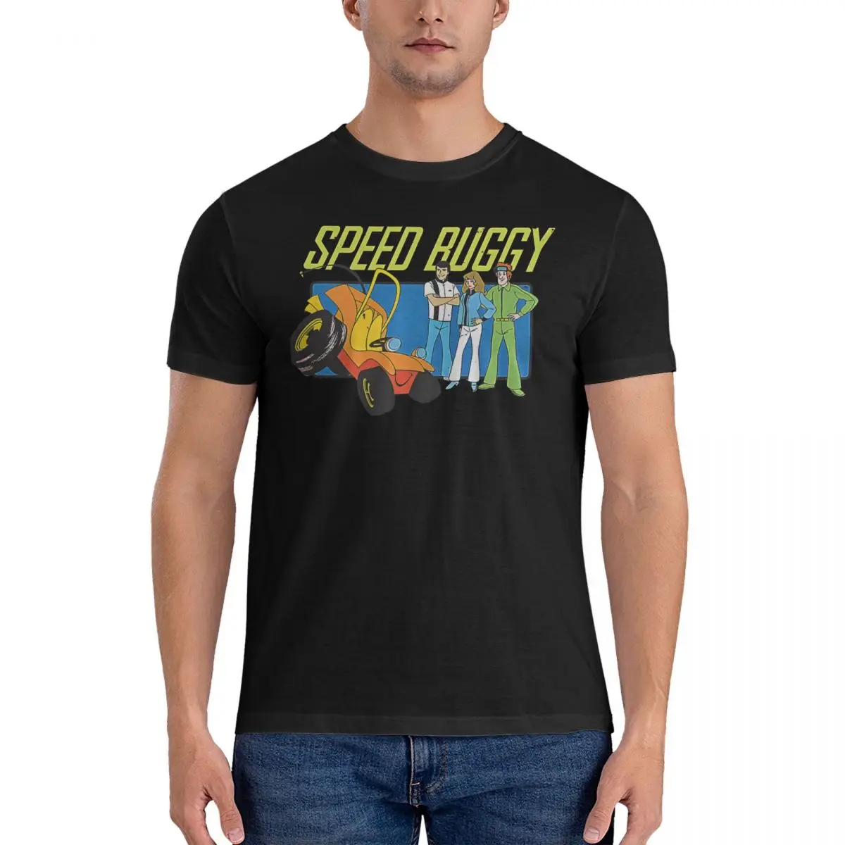 Speed T-Shirt for Men Speed buggy Funny Cotton Tee Shirt Crew Neck Short Sleeve T Shirt Gift Idea Clothes