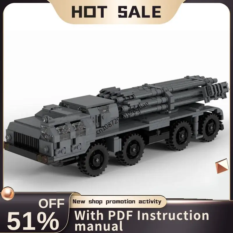 

Новинка, 1074 шт., Moc, военное оружие, Bm-30 Smerch, модель автомобиля, пазлы на заказ, технология, сборка своими руками, детская игрушка для мальчиков, подарок на праздник