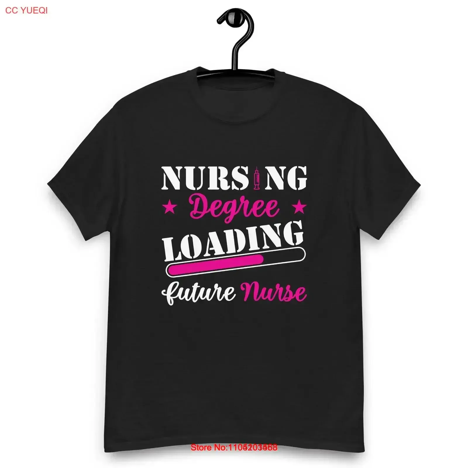 Степень медсестры Загрузка будущего медсестра Мужская классическая футболка винтажная стираная дизайнерская одежда с графикой Мягкая уличная одежда Растянутая стильная одежда