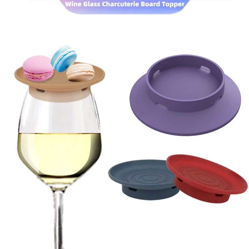 Bicchiere da vino salumi Topper rotondo Gel di silice bicchiere da vino Topper tazza multifunzionale Top Decor per la raccolta sociale