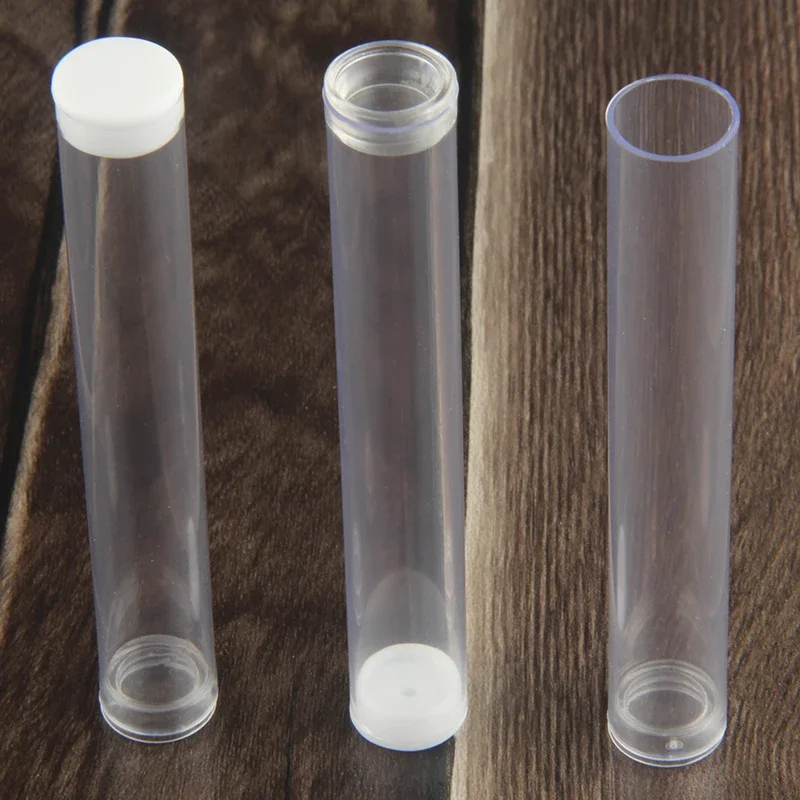 50/100pcs Electronic Cigarette Plastic Tubes Vape Cartridges Vaporizer Pen Tank Empty Package 1.0ml Clear Tube For CBD Thick Oil