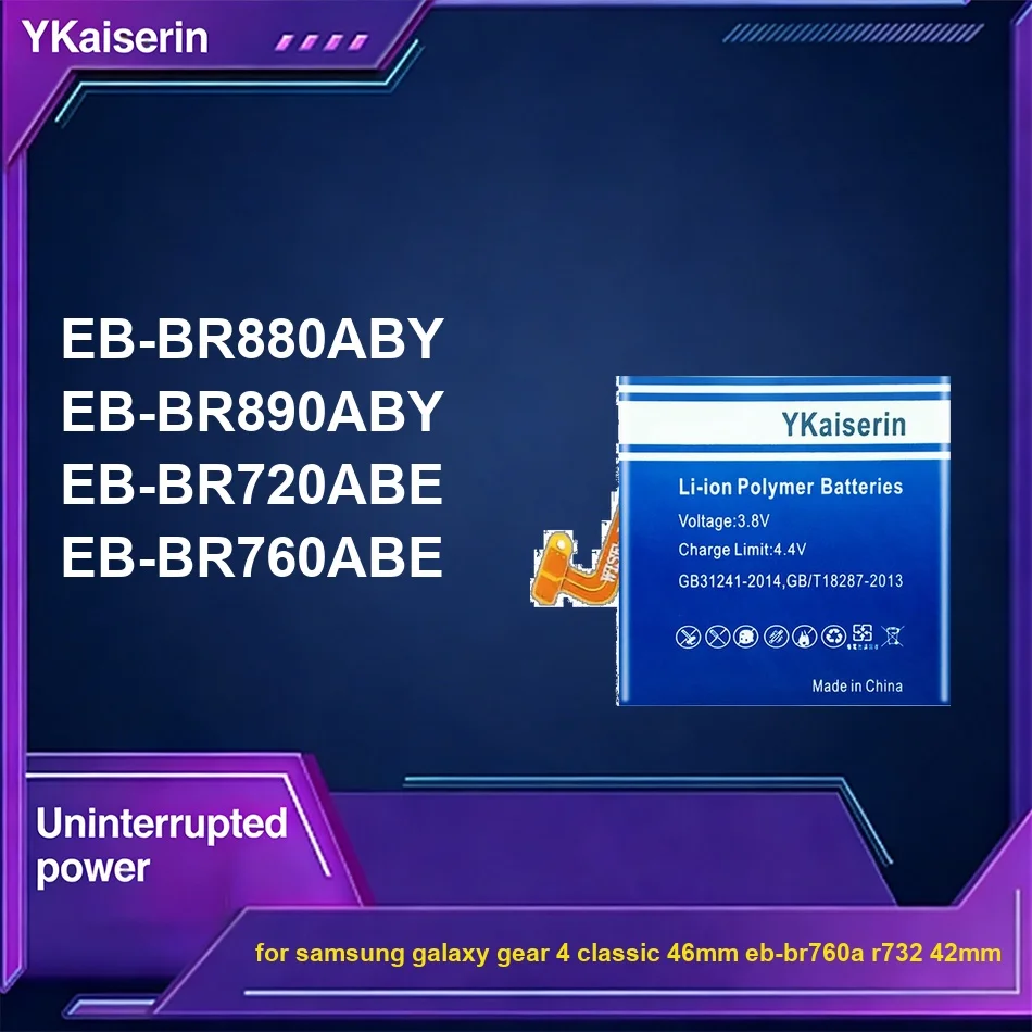 Watch Battery Safe EB-BR720ABE EB-BR880ABY EB-BR890ABY 350-1250mAh For Samsung Galaxy Gear 4 Classic 46MM EB-br760a R732 42MM