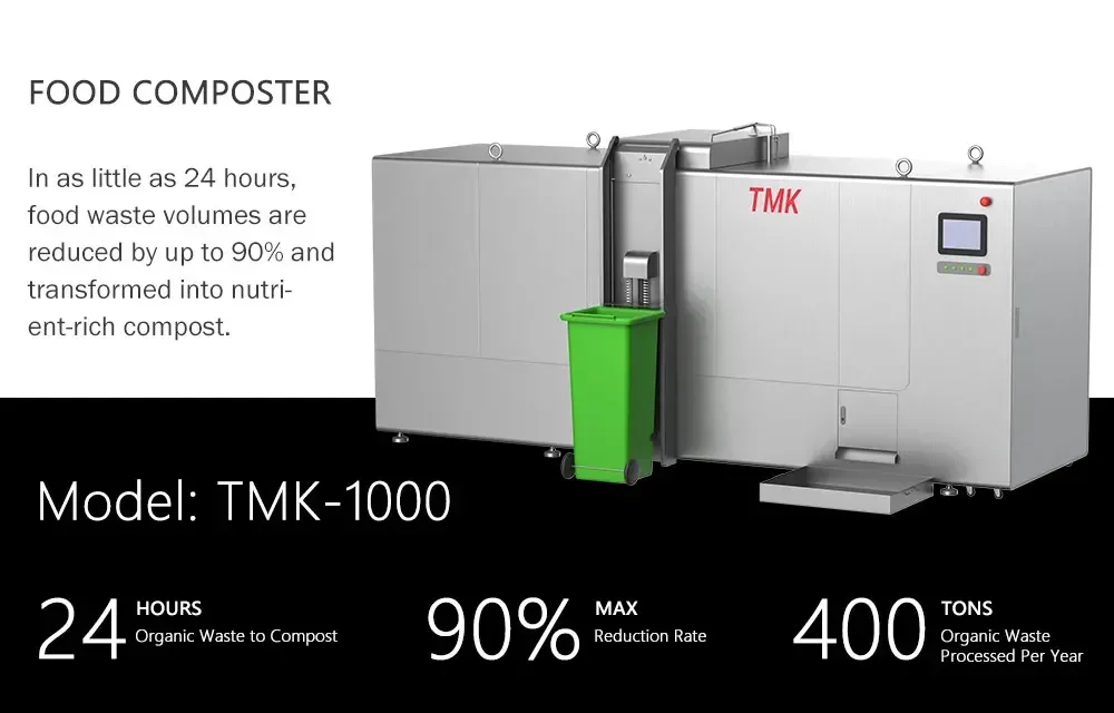 Wholesale Commercial Uses Organic Waste Composting Machine - 1000KG/Day