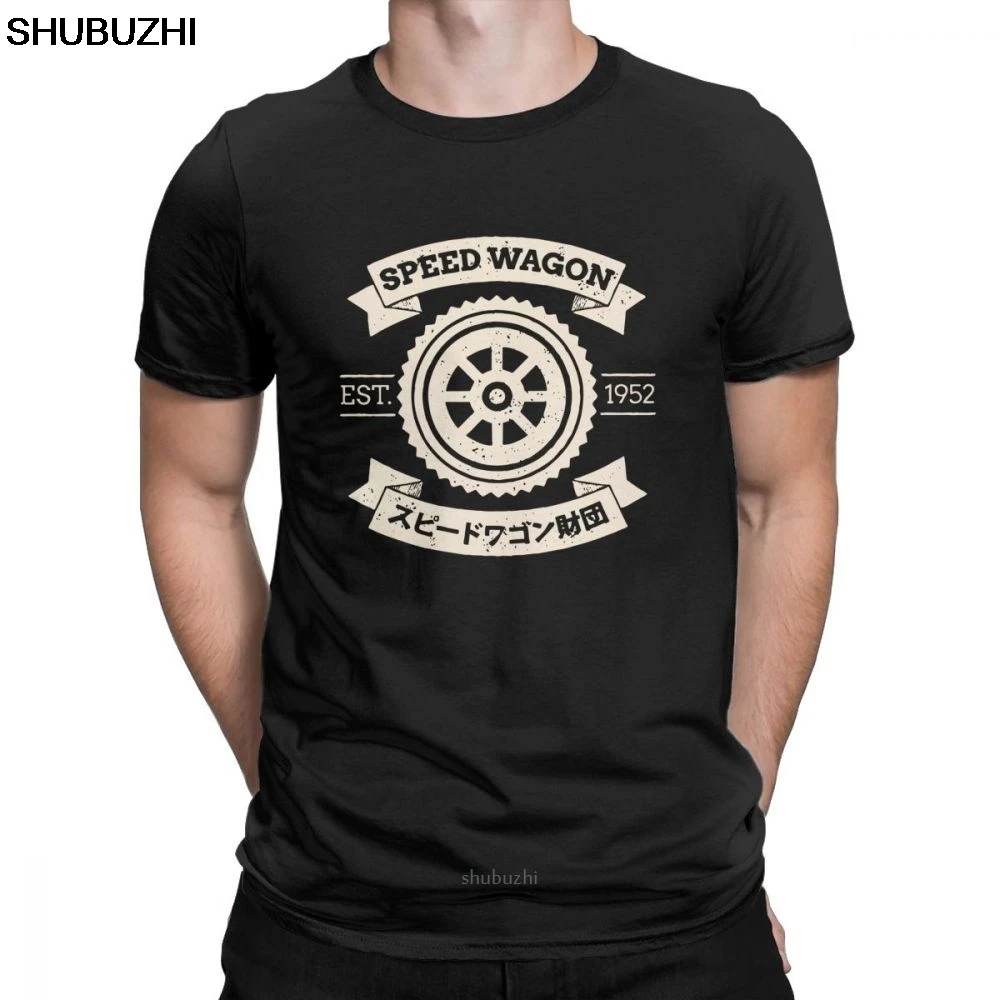 Men's SPW Speed Wagon Foundation T-Shirt Jojos Bizarre Adventure O Neck Short Sleeve Tops Cotton Tees Pl T Shirt sbz8456