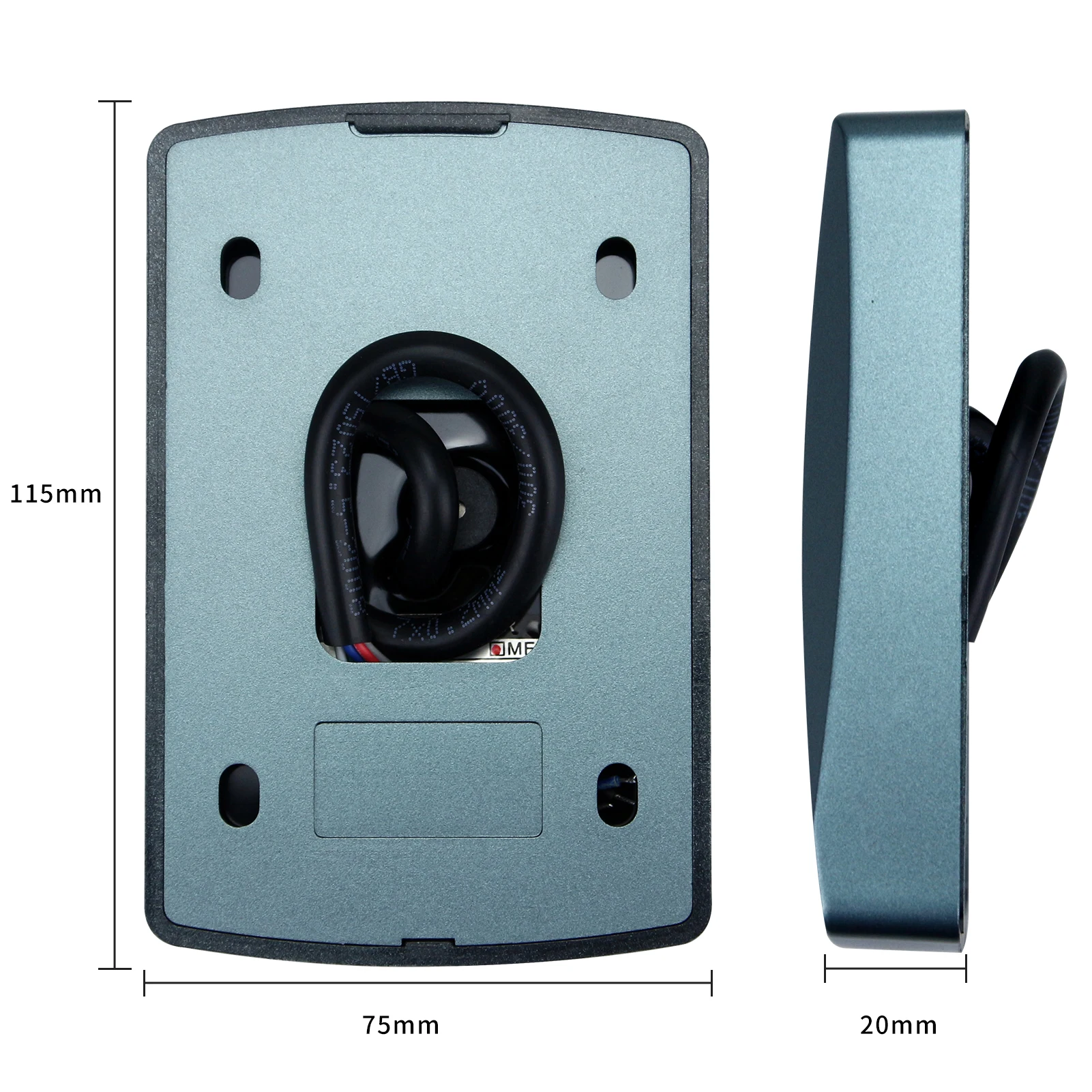 Waterproof 13.56MHz IC RFID Card Reader for Access Control,Compact Green Wiegand/RS232/RS485/UART TTL for Office/Gate/Industrial