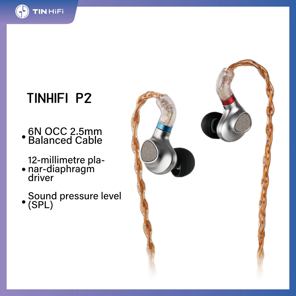 TINHIFI P2  2nd Generation Planar HiFi In-Ear Earphone