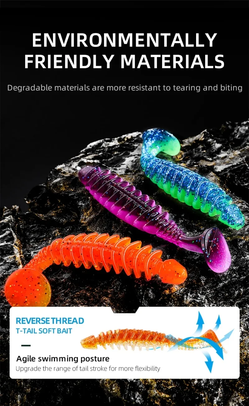 BEARGING 50mm 16pcs hot fishing lure Soft Bait professional Lure crazy quality Carp Artificial Wobblers view 6