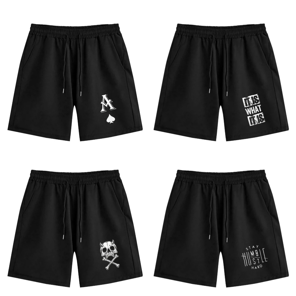 

2025 летние шорты, новые мужские повседневные свободные модные трендовые крутые дышащие пляжные шорты, летние шорты из ледяного шелка, мужские тонкие спортивные шорты