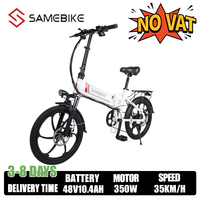 SAMEBIKE 20LVXD30-II 350W Motor Electric Bike 20-inch Tire City commuting Electric Bicycle 48V10.4AH Built-in Battery E-bike