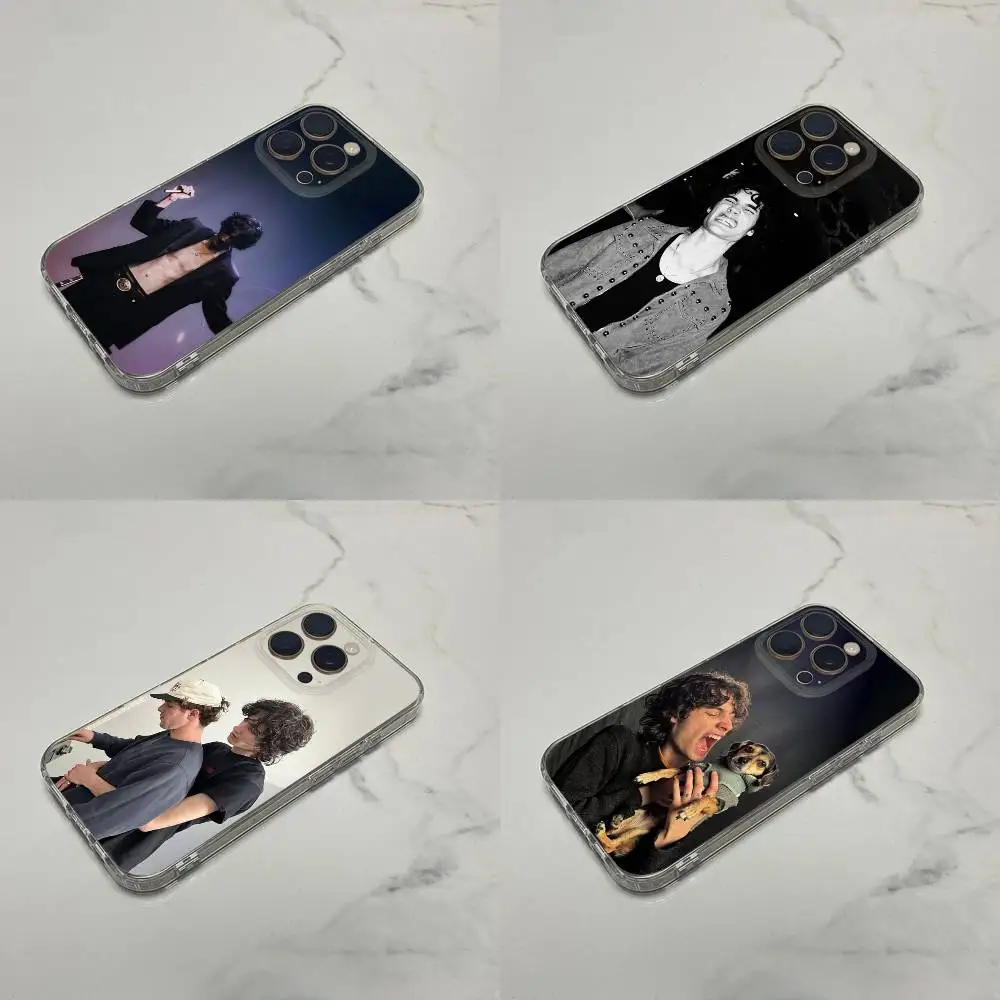 

Singer S-Sombr Back To Friends Phone Case For iPhone 16,15,14,13,12,11 Plus,Pro,Max,XR,XS,Plus,E,SE4,Mini Transparent Shell