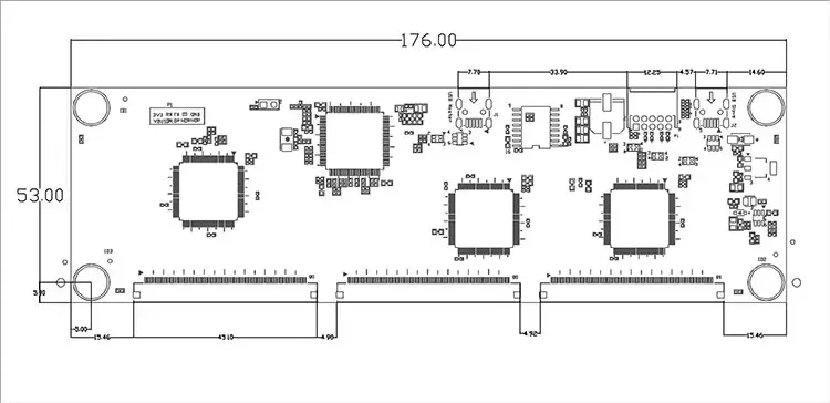 scheda controller invece del controller touchscreen capacitivo proiettato SIS EETI