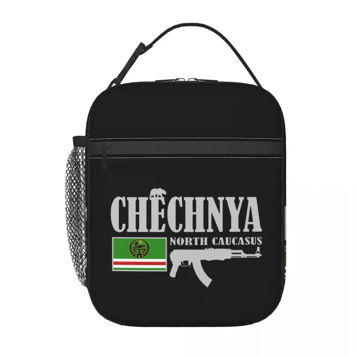 Custom Chechnya Fighter Lunch Bag Women Thermal Cooler Insulated Lunch Box for Kids School