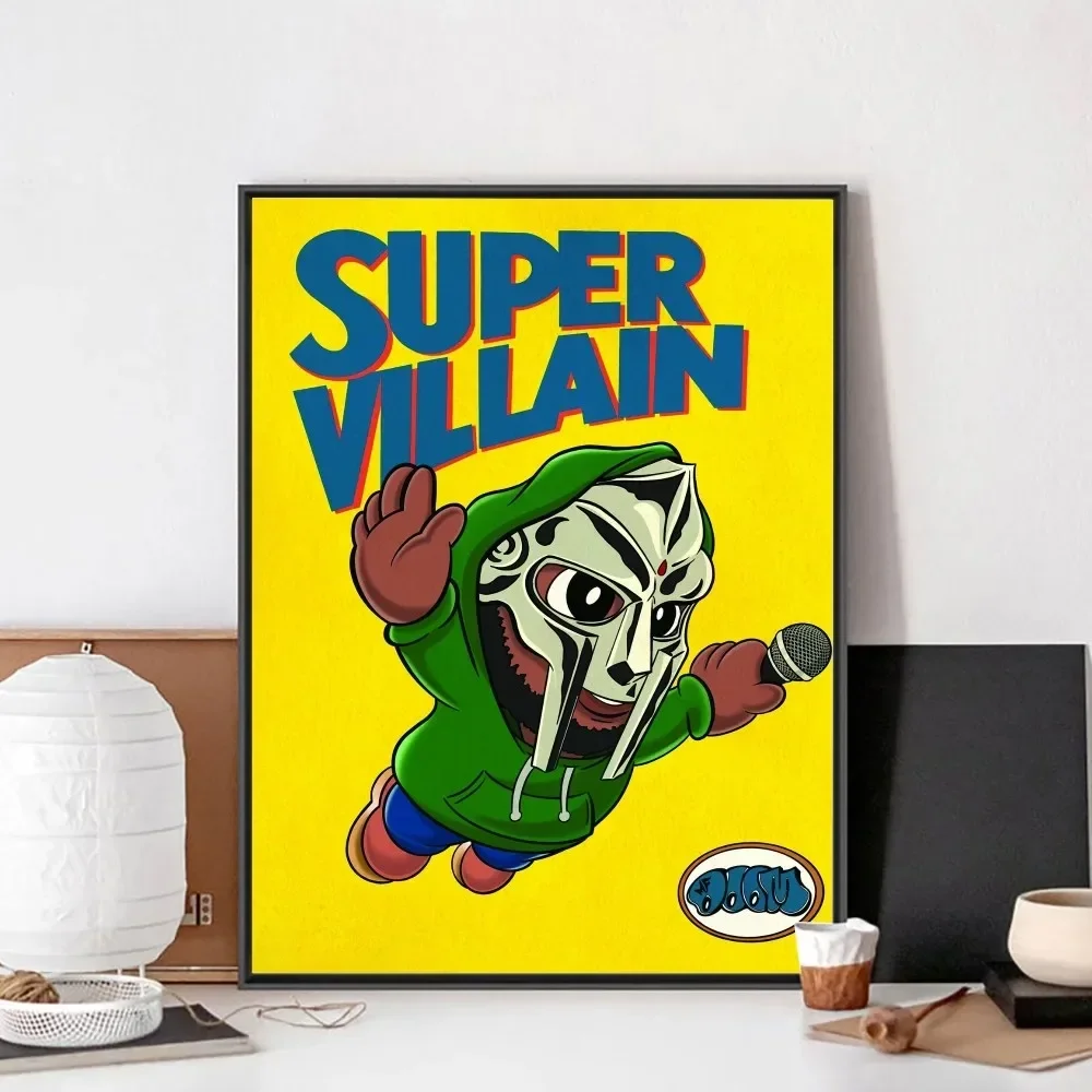 MF Doom Comic Poster No Framed Poster Kraft Club Bar Paper Vintage Poster Wall Art Painting Bedroom Study Stickers