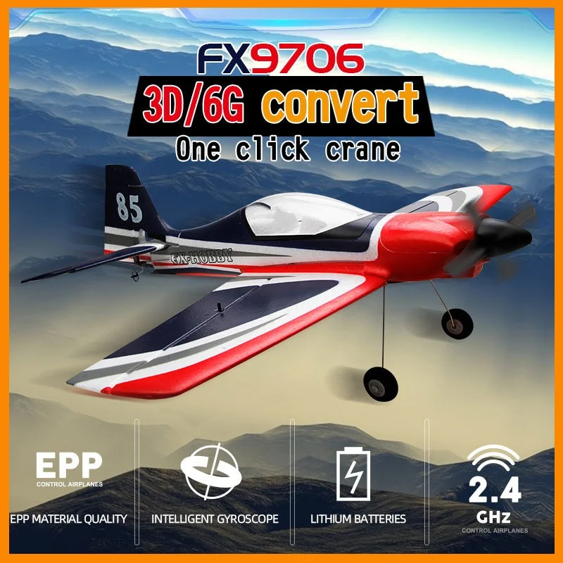 

Rc Fx9706 Remote Control Aircraft Fixed Wing Aircraft Model Red Fighter 5-Channel Foam Remote Control Aircraft Outdoors Toy Gift