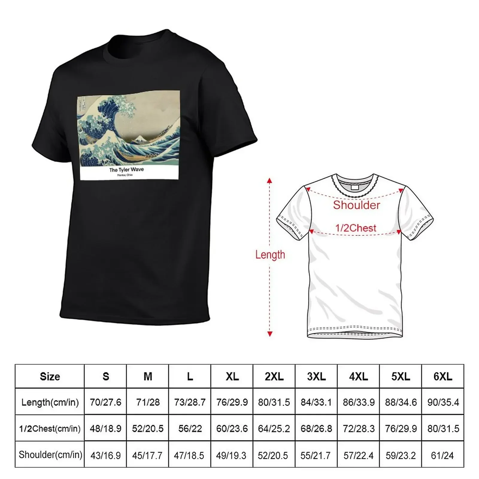 The Tyler Wave T-Shirt graphic t shirts boys animal print kawaii clothes plain white t shirts men