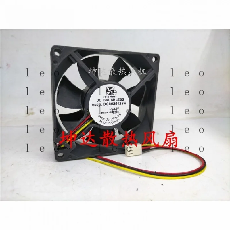 DD  1 PCS  for  FUHE Motors Fan DC802512SH  DC 12V 8025 8CM  3-pin  cooling fan