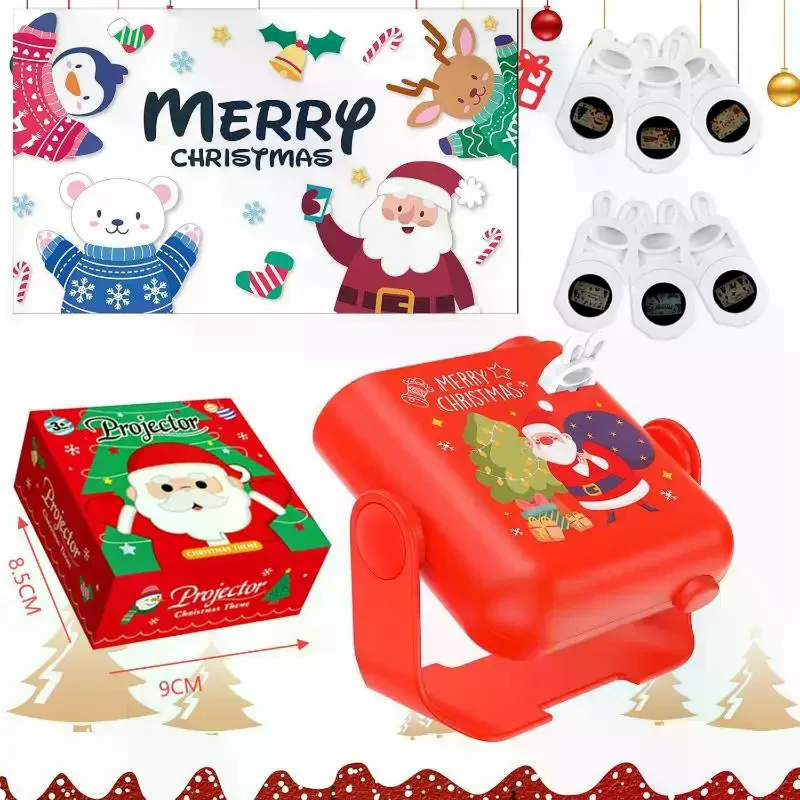 Christmas Projection Lamps Children Projector Torch Lamp Bedtime Story Book Early Education Toy Christmas Projector Baby Gifts