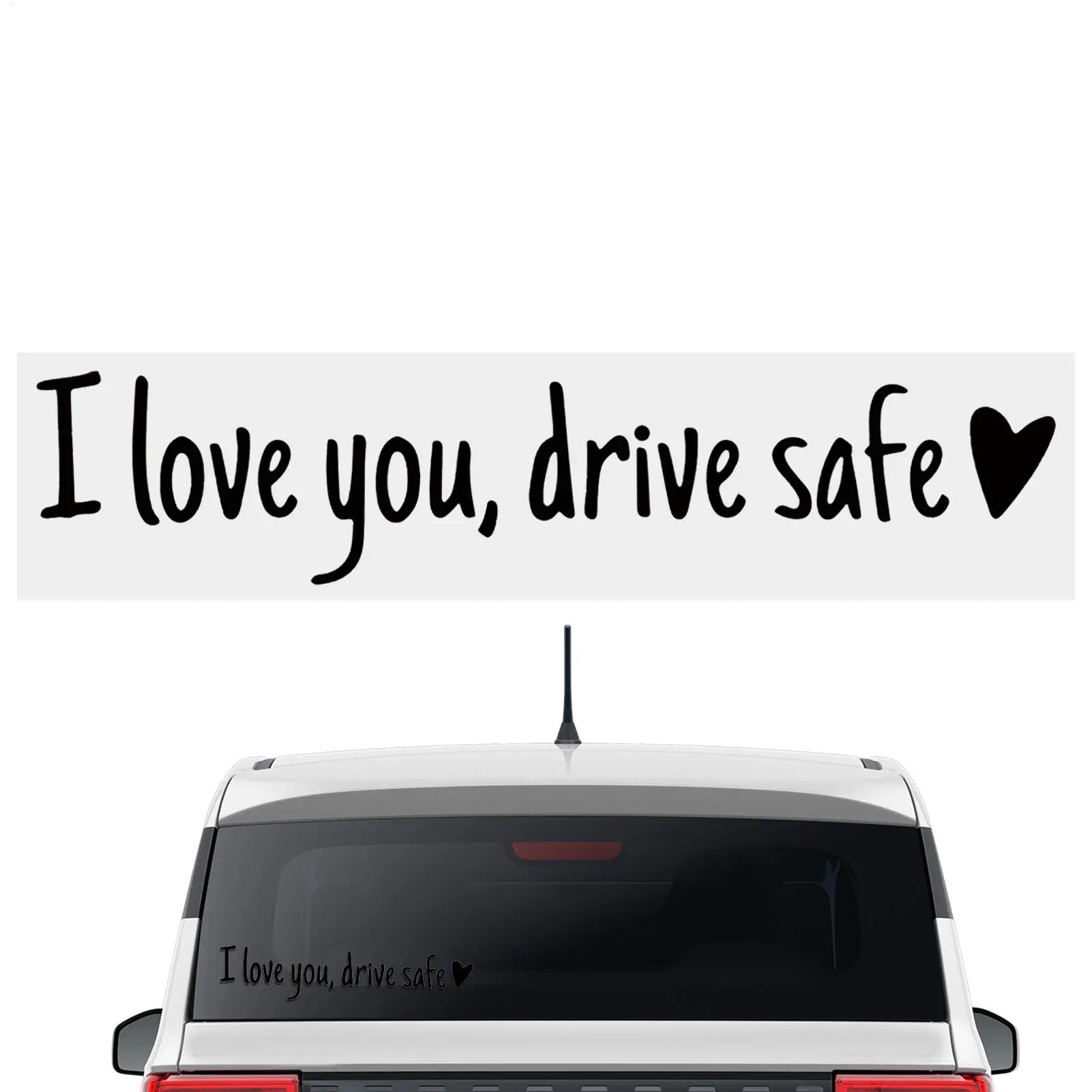 

I Love You Drive Safe Sticker Car Window Decals for Women I Love You Drive Safe Emblem Labels for Truck Bumper Vehicles Exterior