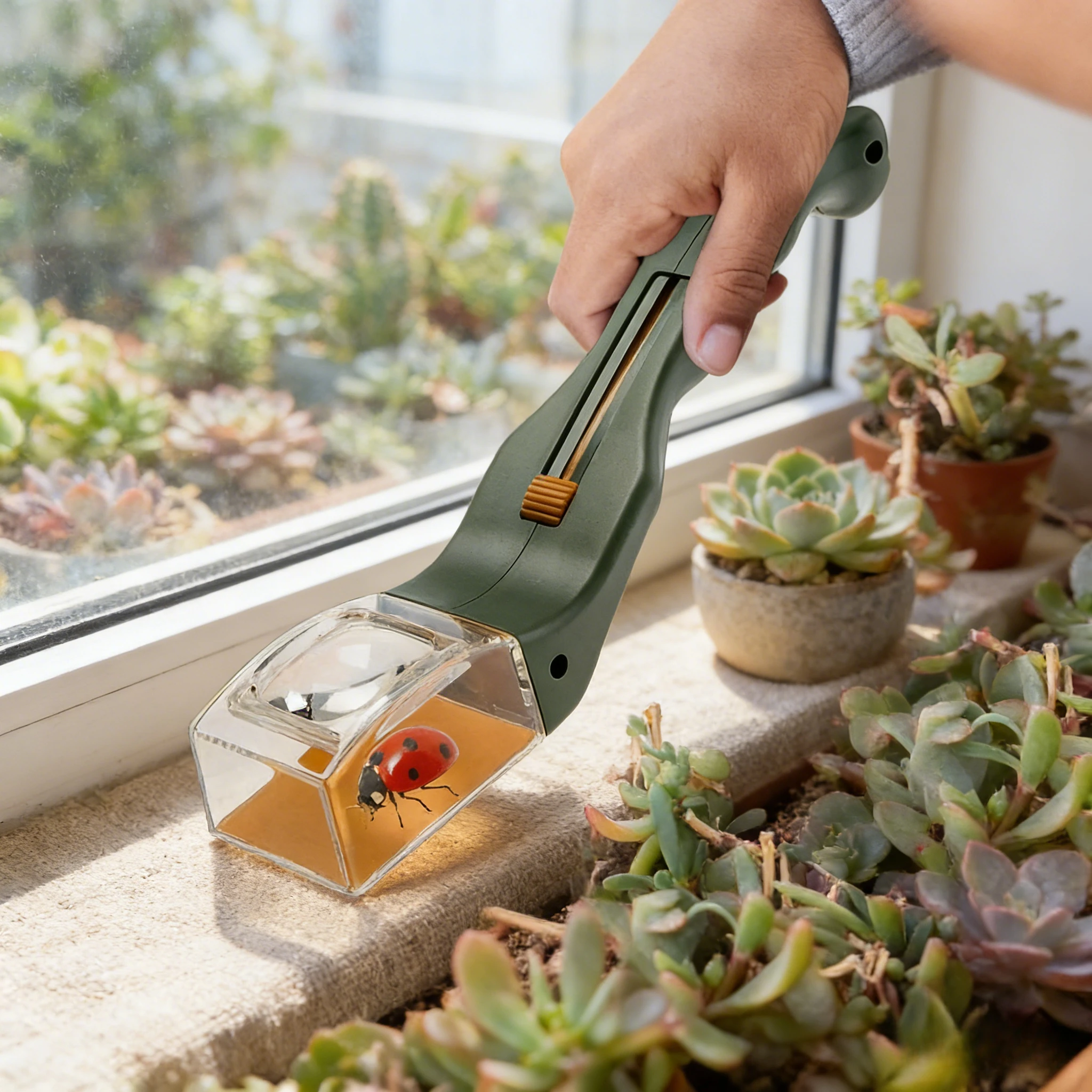 Ferramenta Portátil para Captura de Insetos, Apanhador de Moscas, Capturador de Insetos, Armadilha para Aranhas, Ferramenta de Aprendizado para Crianças em Casa e na Cozinha