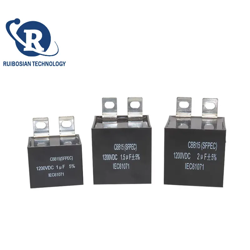 

CBB15 1200V 0.47UF 1UF 1.5UF 2UF 3UF Non inductive absorption high-frequency inverter welding machine capacitor