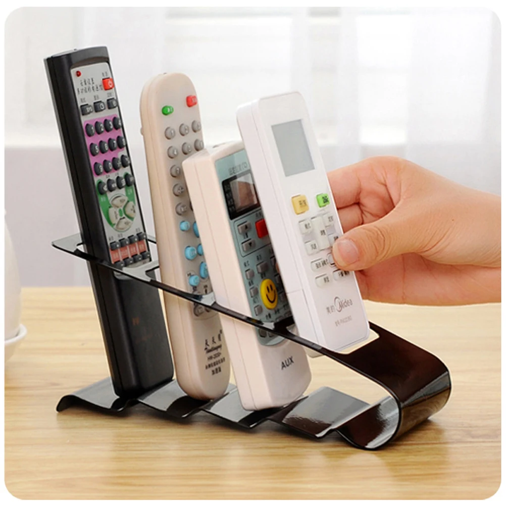 

Remote Control Rack Organizer Metal Stand 4 Slot Anti Metal Organizer Slip Design Archive Box Home Office