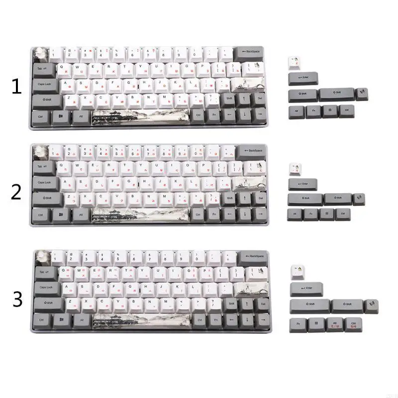 

20CB PBT сублимационная окраска, обновление 73, набор клавишных колпачков, OEM-профиль для Cherry Mx механическая