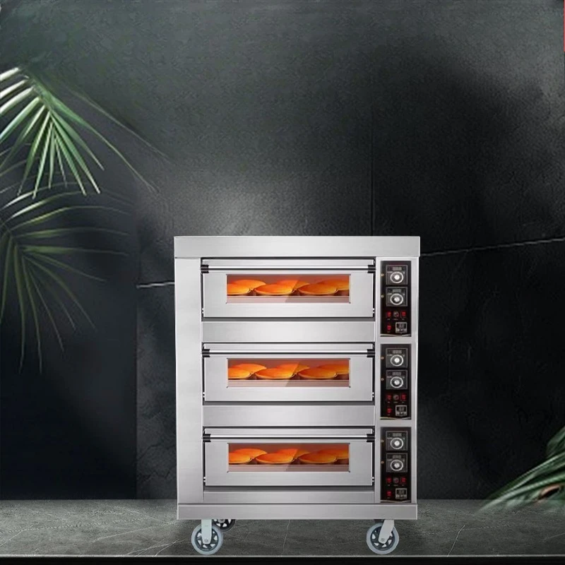 상업용 오븐 베이킹 특수 3단 대용량 빵 케이크 비스킷 판매대 대형 베이킹 오븐