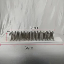 1 Stück 34cm Länge weißes Haar Hackle mit 100 Stück Nadel für rohes Haar machen remy Echthaar verlängerungen, Kamm Maschine Schuss werkzeuge