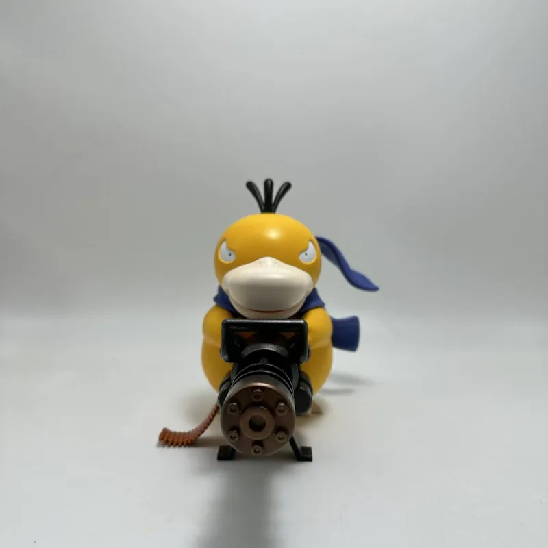 9/15Cm Psyduck Gatling Gun Anime Figuur Cross Dressing Speelgoed Pvc Standbeeld Model Collectie Decor Creatieve Perifere verjaardagscadeau